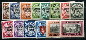 GERMANY 1939 716-729 * SET DANZIG FAREWELL FLAWLESS (09505 - Picture 1 of 2