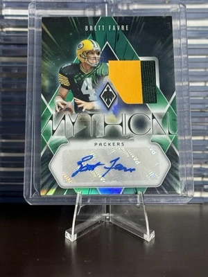 Panini Phoenix 2023 - Materiales autógrafos míticos Brett Favre verde/25 Foto 1 de 2