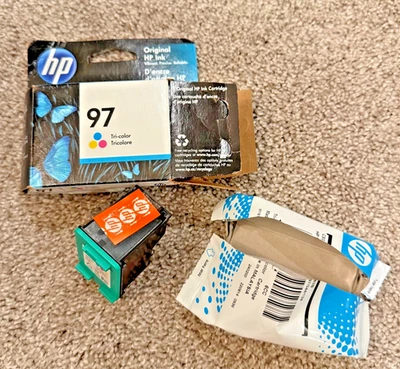 Genuine HP 97 Tri-Color Ink Cartridge C9363WN Mar 2024 New - Image 1 of 2