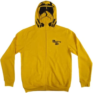 Sudadera con capucha oficial de Breaking Bad amarilla con cremallera materiales peligrosos -Walter azul metanfetamina - Imagen 1 de 1