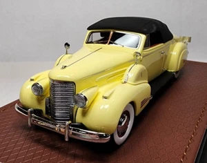 GLM 1:43 1938 Cadillac V16 Convertible Coupe Top Up Cream/Red GORGEOUS! RARE!! - Picture 1 of 5