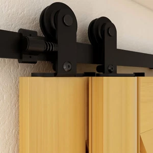 Sistema de puerta corredera CCJH rieles para bypass 2 puertas (una sola cara) puerta corredera 1-4M - Imagen 1 de 35