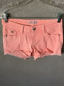 Womens GoldenJM Sherbert Orange Cutoff Shorts 4 Pocket Size 8 Medium - Picture 1 of 6