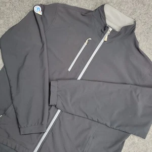Giacca Peter Millar Uomo XL Nero Elemento Vento Elasticizzata Outdoor Tech Gorpcore - Foto 1 di 7