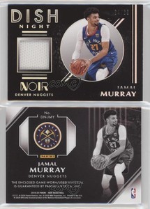 2019-20 Panini Noir Dish Night Memorabilia /65 Jamal Murray #DN-JMY