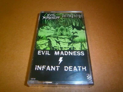 EVIL MADNESS / INFANT DEATH - Evil Madness / Infant Death. Split Tape Foto 1 de 3