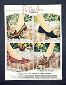 Vintage Womens shoes ad original 1963 Red Cross cobbies shoe advertisement - Picture 1 of 4
