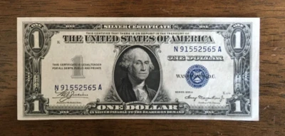 1935 A $1 one dollar Silver Certificate note uncirculated NA Block - Image 1 of 2