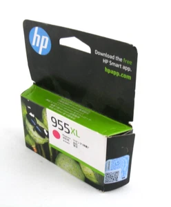 HP Office Jet 955XL Magenta Printer Cartridge Sealed Outer Box Has some Damage - Bild 1 von 4