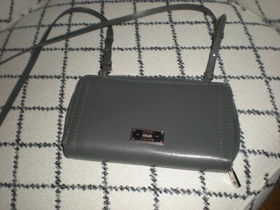 Lauren Ralph Lauren Bolso de Hombro/Cartera Cuero Gris Foto 1 de 4