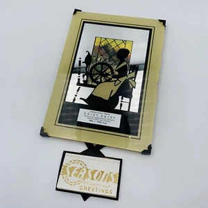 Calendario pubblicitario Daisy Dairy Silhouette ruota girevole 1940 7”x5” - Foto 1 di 18