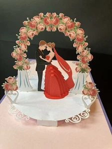3D Pop Up Wedding Card - Picture 1 of 3