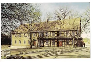 Cartolina Single Brothers Timber House OLD SALEM Winston-Salem North Carolina NC - Foto 1 di 2