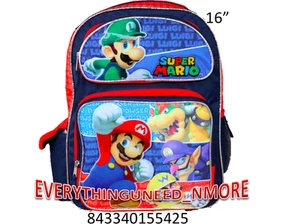 Mario Bros 16" großer Schulrucksack - 5425 - Bild 1 von 4