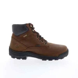 Wolverine Durbin 6" Waterproof Mens Brown Leather Lace Up Work Boots Size 7.5 - Picture 1 of 7