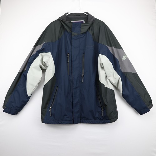 VETEMENTS Giacca a vento uomo Free Country foderata in pile con colletto taglia XL multicolore