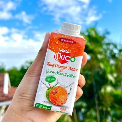 Pure Sri lankan King Coconut + Green Coconut water | 200 ml x 06 | free Shipping - Image 1 of 3