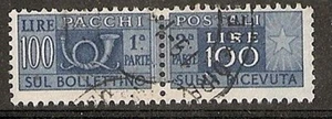 1946-51 ITALIA USATO PACCHI POSTALI 100 LIRE - RR5560-4 - Picture 1 of 1