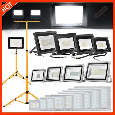 10-500Watt LED Fluter 230V Floodlight Außenleuchte IP65 Garten Fassadenstrahler - Bild 1 von 4