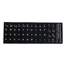 2xKeyboard Letters Stickers, Laptop Keyboard Stickers, Black Background Keyboard