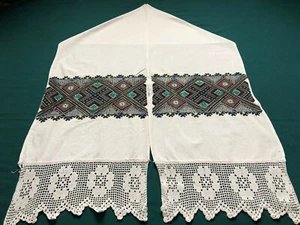 Vintage Embroidered Ukrainian folk towel rushnik handmade №1012 - Picture 1 of 9