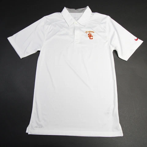 USC Trojans Nike Dri-Fit Polo Men's White New Cover