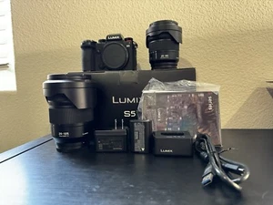 LUMIX S5, 28-105 F/4, 20-60 F/3.5-5.6, Battery, Charger, Strap, UV Filters. - Picture 1 of 14