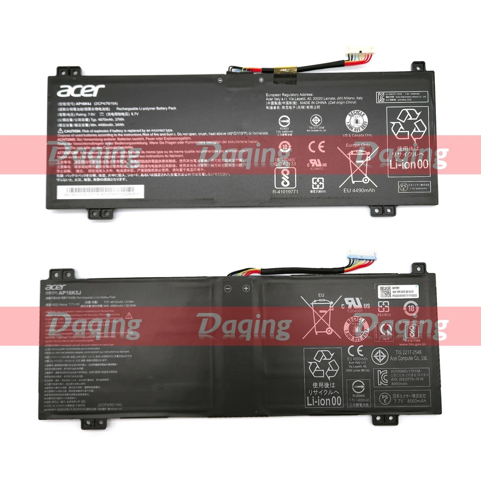 Nueva Batería Original AP16K5J AP16K4J OEM para Acer Chromebook Spin 11 R751T CP511 Foto 1 de 1