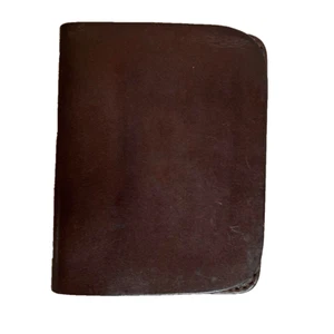 REDMOON Red Moon Geldbörse Portemonnaie kurz Leder braun ohne Knopf - Bild 1 von 5