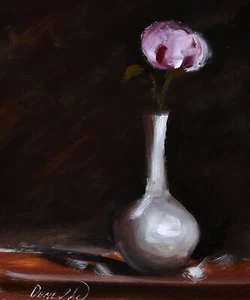 Pintura al óleo PEONÍA ROSA FLORES ABSTRACTAS DEMENKO NATALIA UCRANIA - Imagen 1 de 12