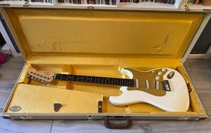 Fender Custom American Deluxe Stratocaster Olympic White CuNiFe G&G USA Strat - Picture 1 of 15