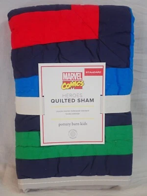 NUEVO CON ETIQUETAS CERÁMICA GRANERO NIÑOS MARVEL COMICS HÉROES ACOLCHADO FARSA ESTÁNDAR 20"x26" Foto 1 de 4