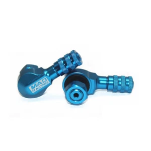 Coppia Valvole ruote MOTO 90° gradi Alluminio per Pneumatici Tubeless 11,3 mm - Picture 1 of 8