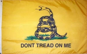 new GADSDEN DONT TREAD ON ME PREMIUM 2x3ft FLAG weather resistant us sold - Picture 1 of 4