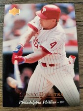 1995 Upper Deck Philadelphia Phillies Baseball Card #140 Lenny Dykstra