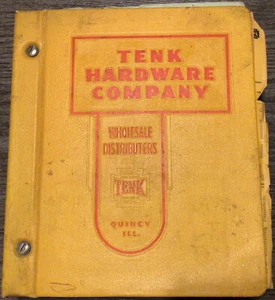 Vintage Rare Business Trade Catalog Tenk Hardware Company Quincy Illinois Distri - Picture 1 of 12