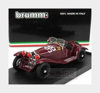 1:43 BRUMM Alfa Romeo 2300 Spider #98 Winner Mille Miglia 1933 T.Nuvolari R638 - Immagine 1 di 2