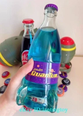 Fallout4 76 Nuka-Cola Quantum Glass Bottle and Cap*12 Recast Model Collection - Image 1 of 4
