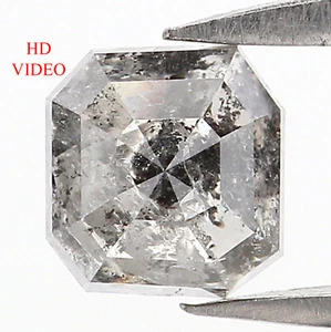 Natural Loose Emerald Diamond, Salt And Pepper Emerald Diamond 0.86 CT KDL7777 - Picture 1 of 8