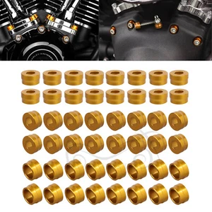 Gold Topper Engine Bolts Cover Kit For Harley Sportster 1200 883 Softail FXSTD - Picture 1 of 17
