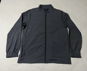 Giacca da golf Travis Mathew leggera uomo grande grigio scuro full zip performance - Foto 1 di 11