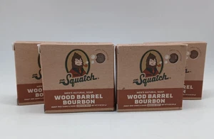 Dr. Squatch Wood Barrel Bourbon Soap 4-Pack - 5oz Natural Men's Soap Bars - Picture 1 of 3
