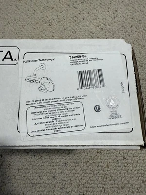 Delta T14259-BL Trinsic Monitor 14 Pressure Balanced Trim -Matte Black ~Open Box - Image 1 of 4