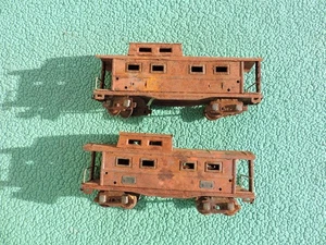 2) American Flyer Lines O Gauge Metal Caboose Parts Repair - Picture 1 of 6