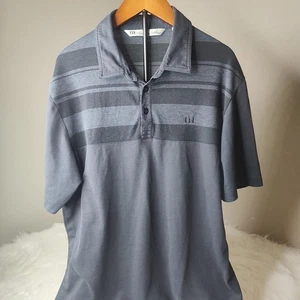 Travis Mathew Polo Mens Medium Gray And Black Golf Performance Pima Cotton Shirt - Picture 1 of 6