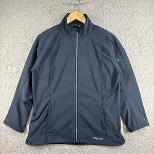 Marmot Softshelljacke Damen Gr. Large schwarz durchgehender Reißverschluss reflektierend Stretch - Bild 1 von 23