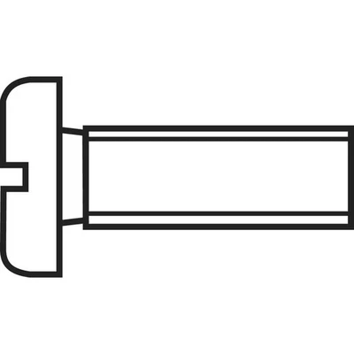 Vis cylindrique TOOLCRAFT 828782 20 pc(s) M1.2 10 mm tête cylindrique plat - Photo 1/2