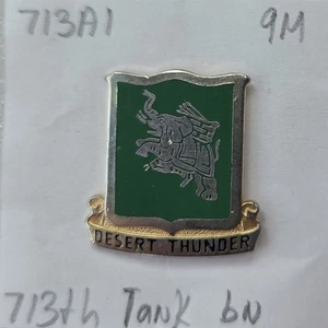 713th Tank Battalion Di Dui Unit Crest Insignia pin - Picture 1 of 2
