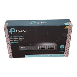 Tp link SG1016PE 16-port Gigabit Easy Smart Switch, 8 Port Poe+ TL-SG1016PE - Picture 1 of 8
