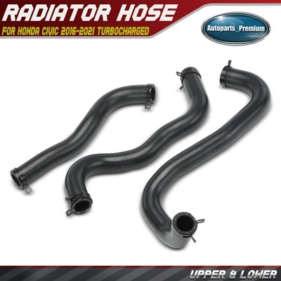 3x Manguera de radiador inferior para Honda Civic 2016 2018 2019-2021 L4 1,5 L turboalimentada Foto 1 de 4